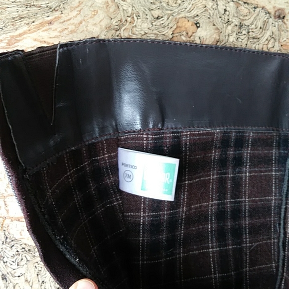 Cougar dark brown, rubber and suede knee-high boots. - Picture 10 of 10